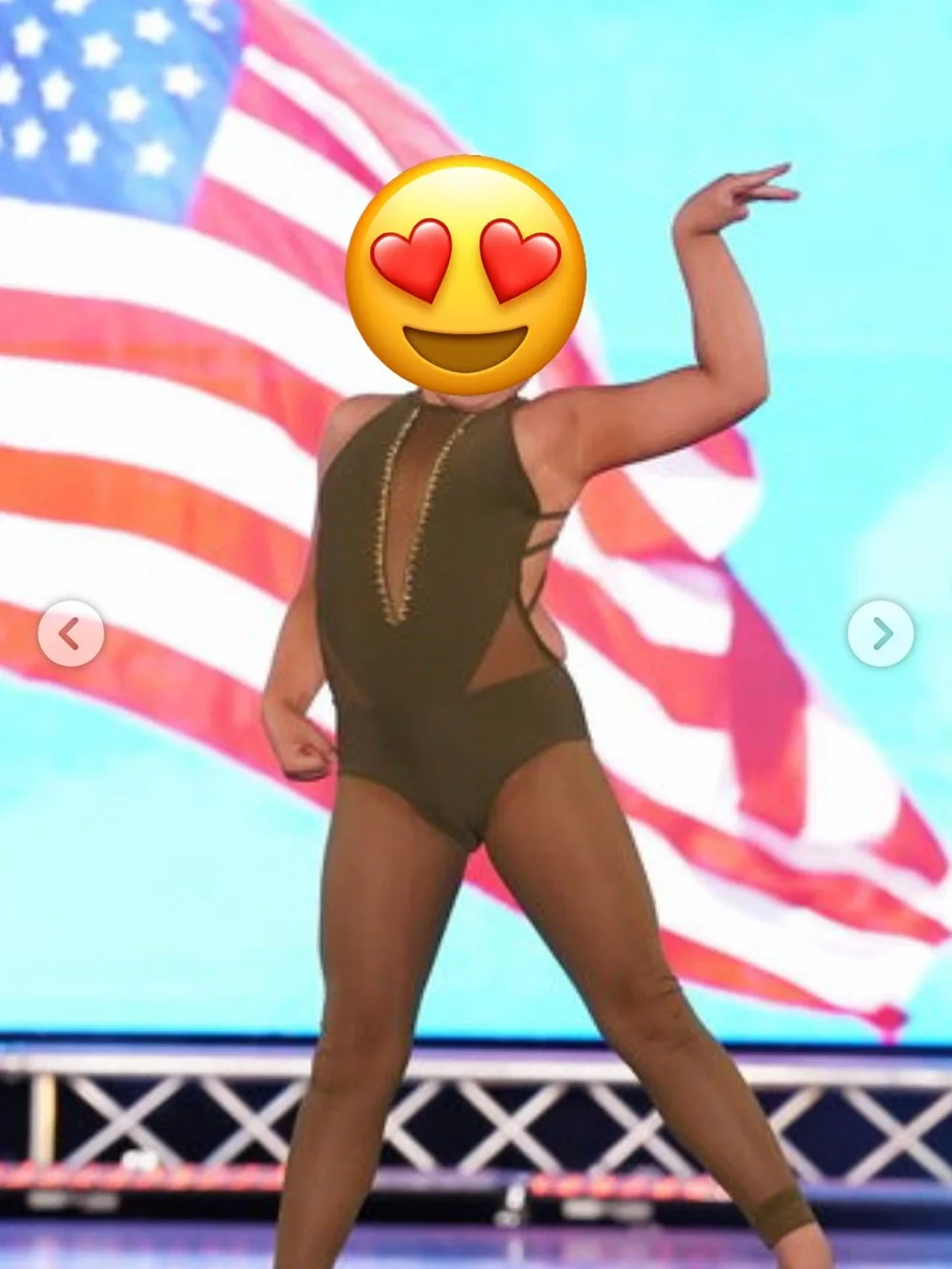 AA dance costume | child large | Olivia green | jazz, contemporary